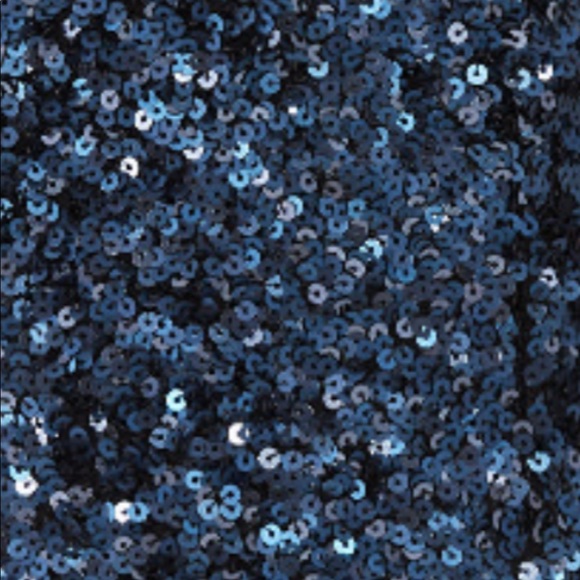 New Free People Party Girl 0 4 6 Blue Allover Sequins Mini Dress - Picture 6 of 12